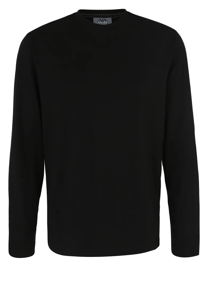 

Рубашка AHORN SPORTSWEAR с длинными рукавами и современным круглым вырезом, черный