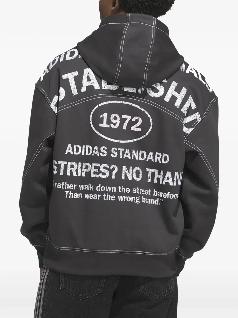Толстовка с капюшоном сапожника Adidas, черный — фото 3