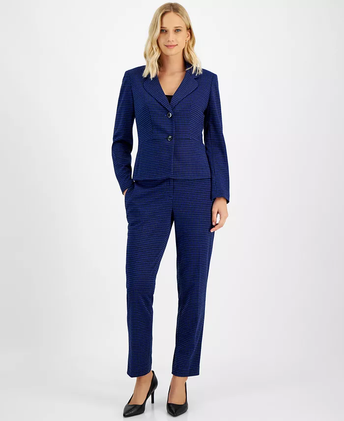 

Женский брючный костюм, Regular & Petite Le Suit, синий