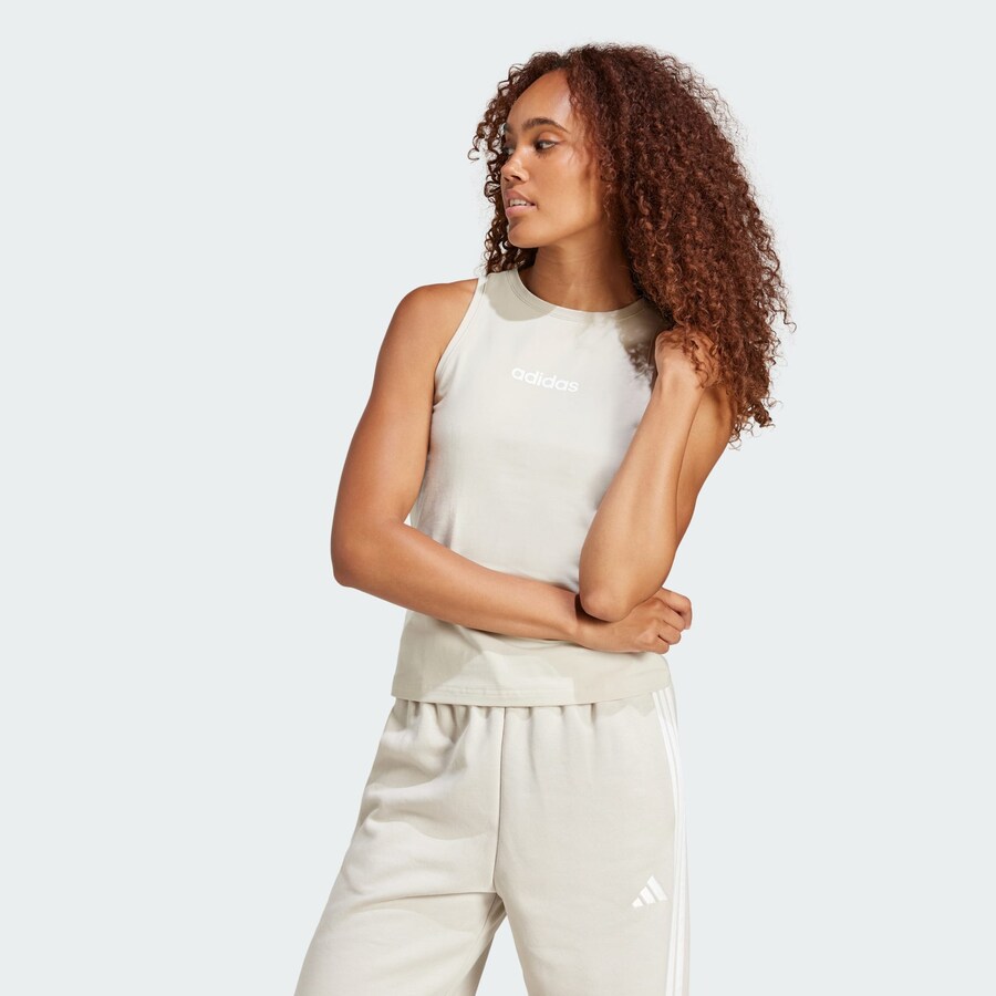 Спортивный топ ADIDAS SPORTSWEAR Essentials, White/Off white — фото 2