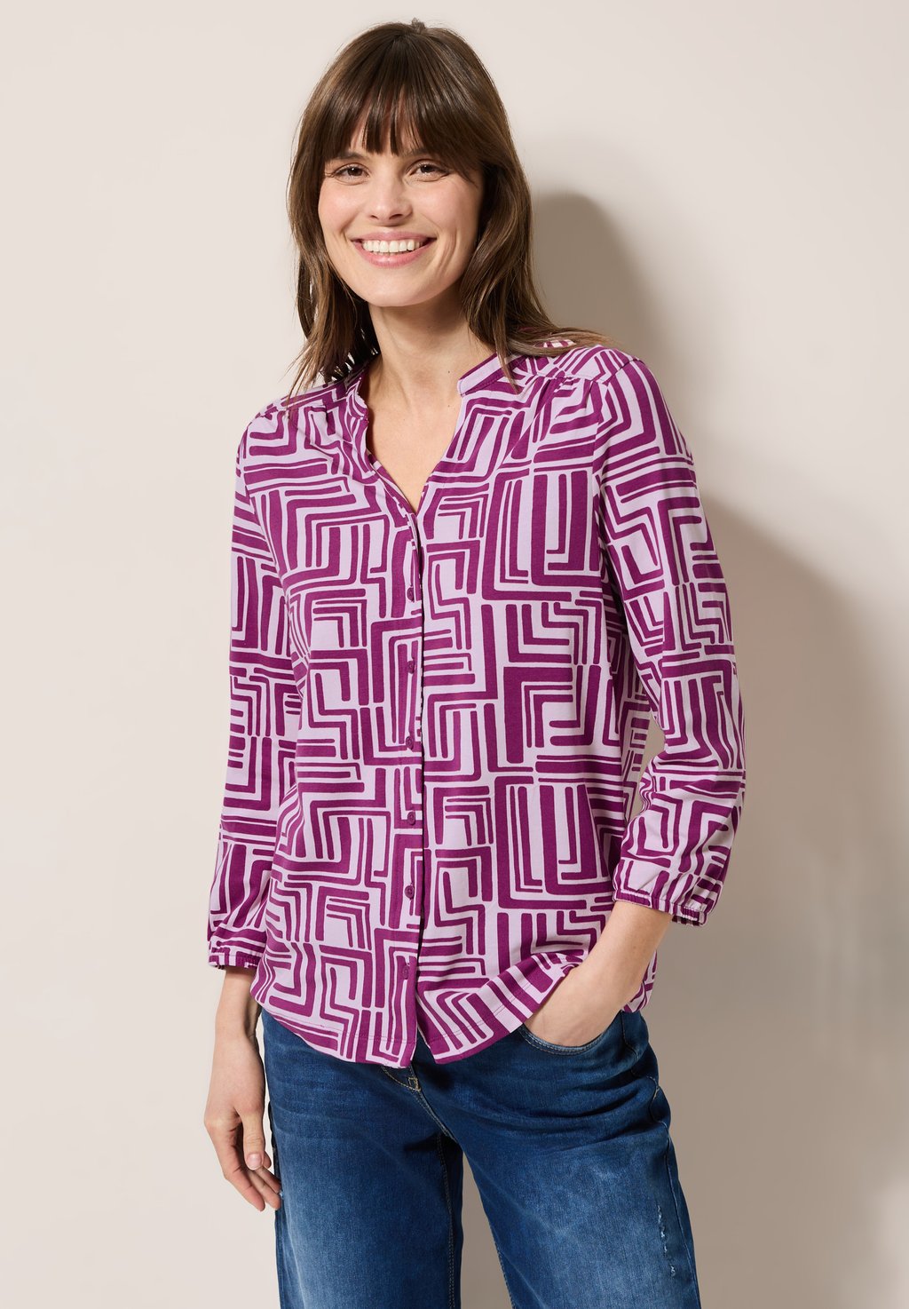 

Блуза Long sleeved top Cecil, темно-фиолетовый