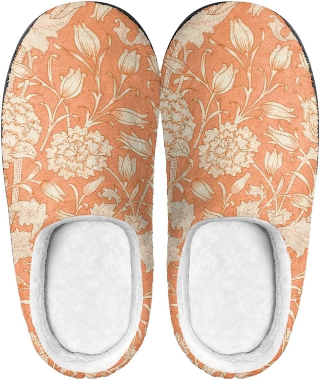 

Мужские и женские нескользящие тапочки, теплые мягкие уютные тапочки из фланели, домашняя обувь для спальни и улицы, размеры 2-12 Zcfygdx, оранжевый