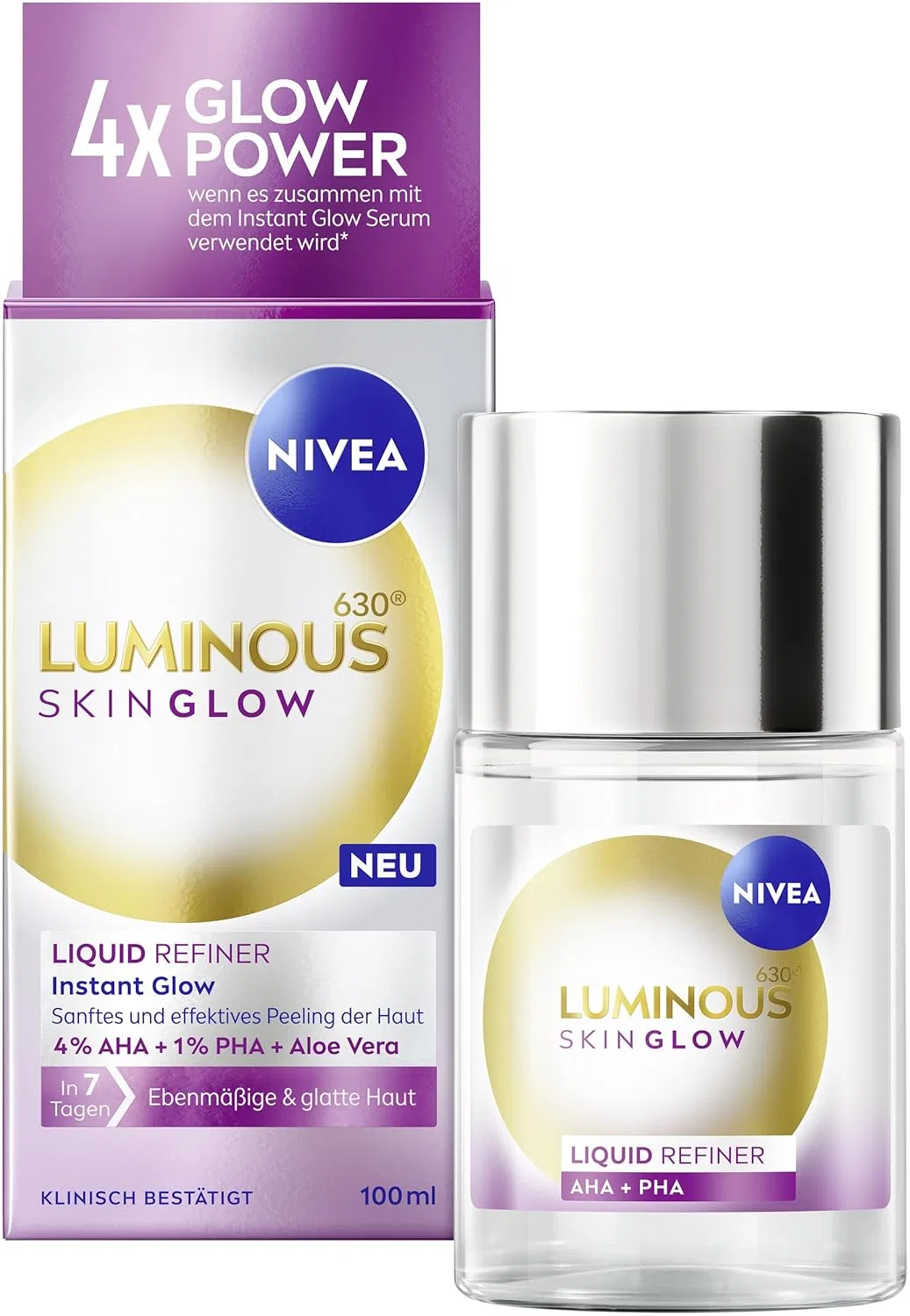 Сыворотка Nivea — Жидкий эксфолиант для лица «LUMINOUS630 Skin Glow Liquid Refiner» от, 100 мл