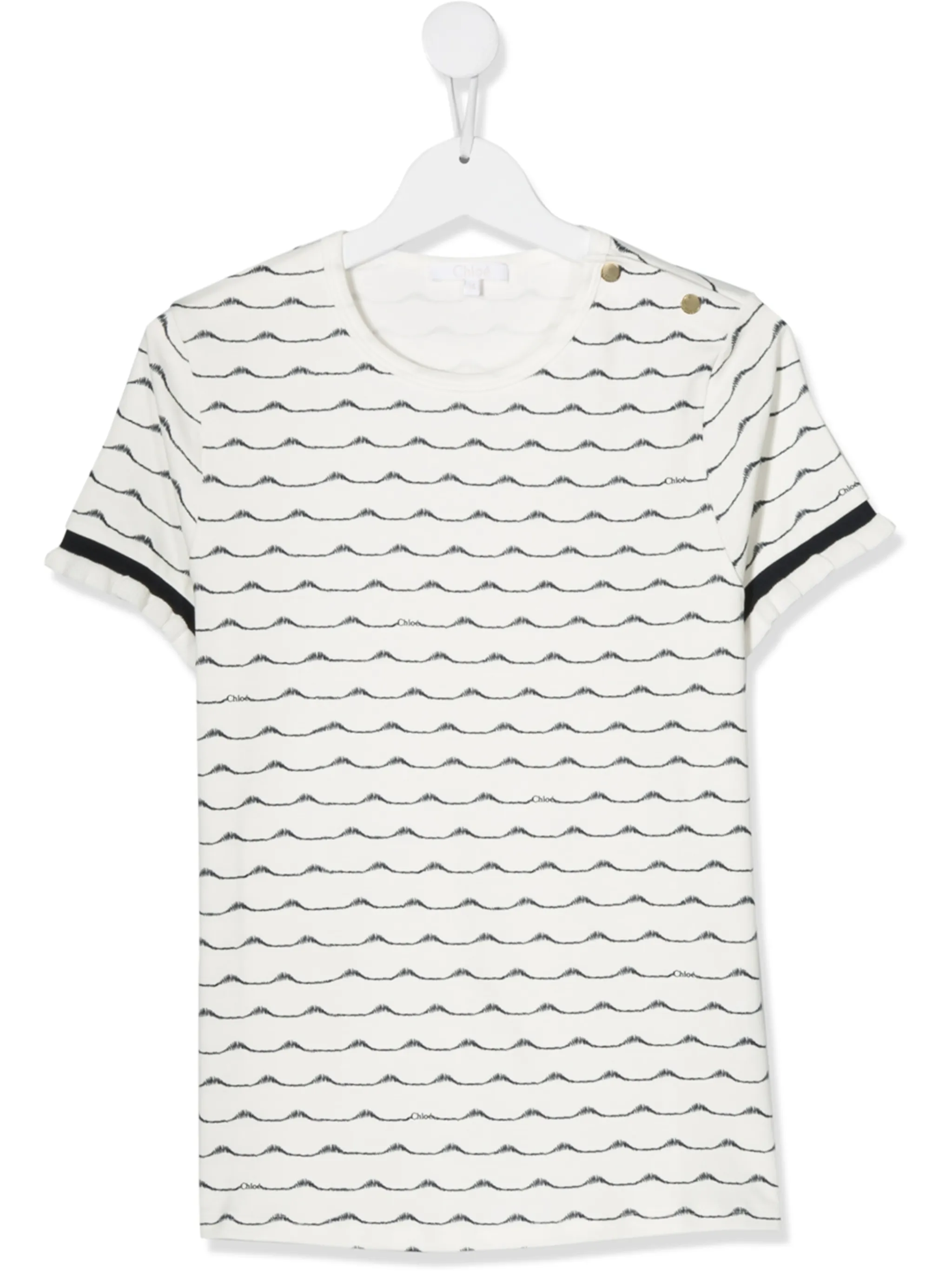 

Футболка с принтом Chloé Kids, белый