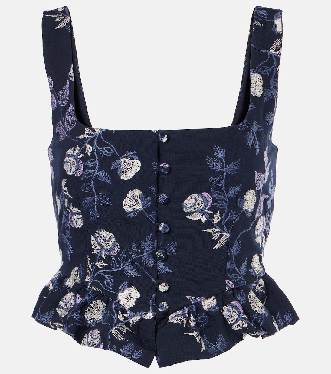 

Укороченный топ Eslabón Sueño с вышивкой Agua by Agua Bendita, Sueno