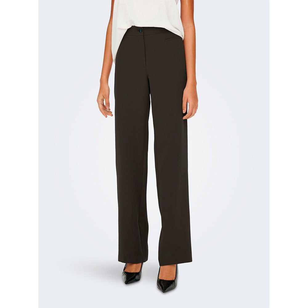 

Брюки Only Lana-Berry Mid Straight Fit, черный
