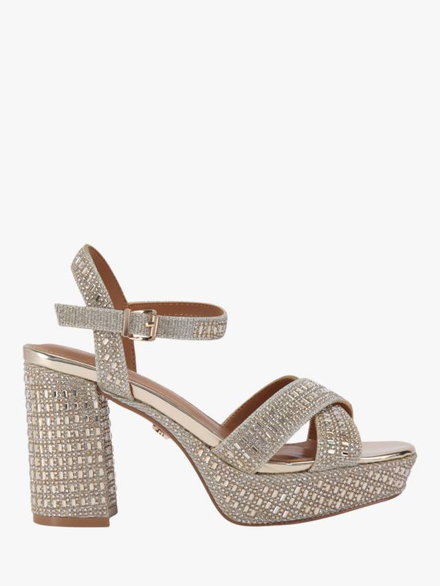 KG Kurt Geiger Fleur Bling босоножки на платформе Kurt Geiger London, Gold