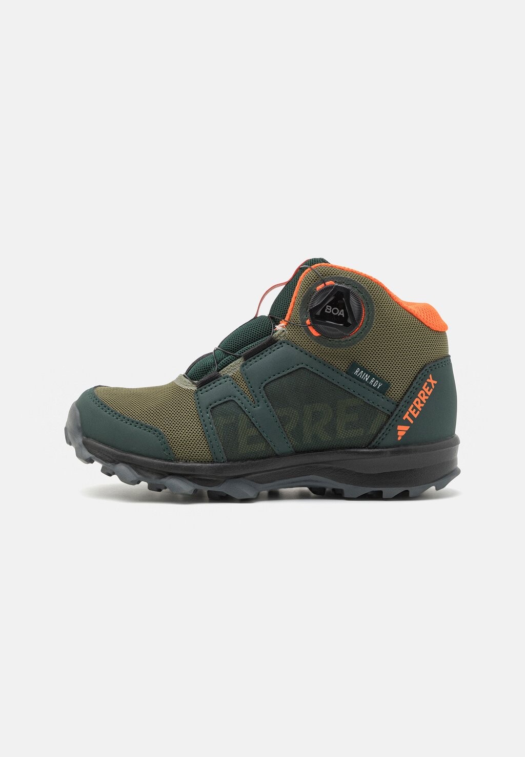 

Походная обувь Terrex Boa Mid Rain.Rdy Adidas, цвет shadow green/pulse olive/impact orange