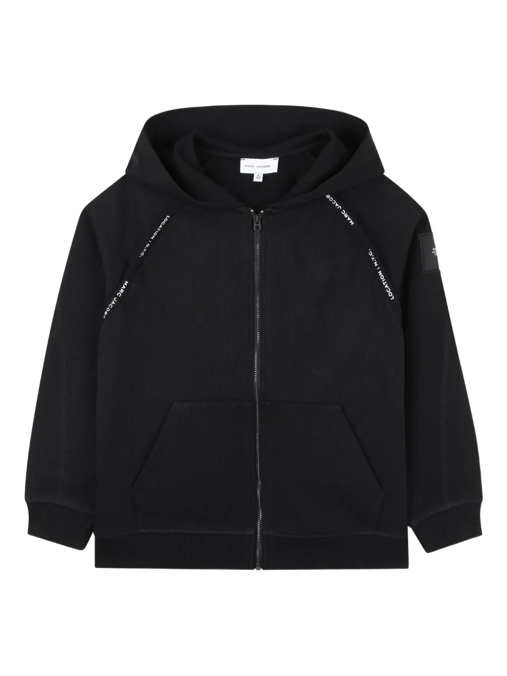 

Худи на молнии Marc Jacobs Kids, черный