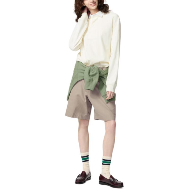 UNIQLO Jw Anderson X футболка поло Unisex белая — фото 3