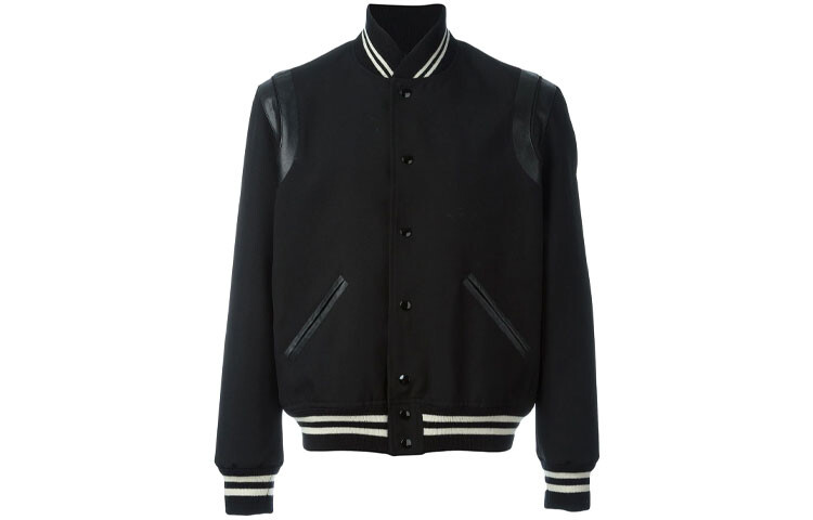 

Бейсбольная майка мужская черная Saint Laurent, черный