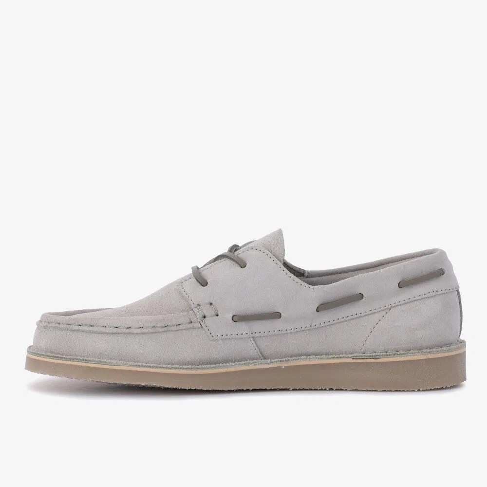 Мужские замшевые мокасины Midden Suede цвета Light Oyster от Fred Perry — фото 2