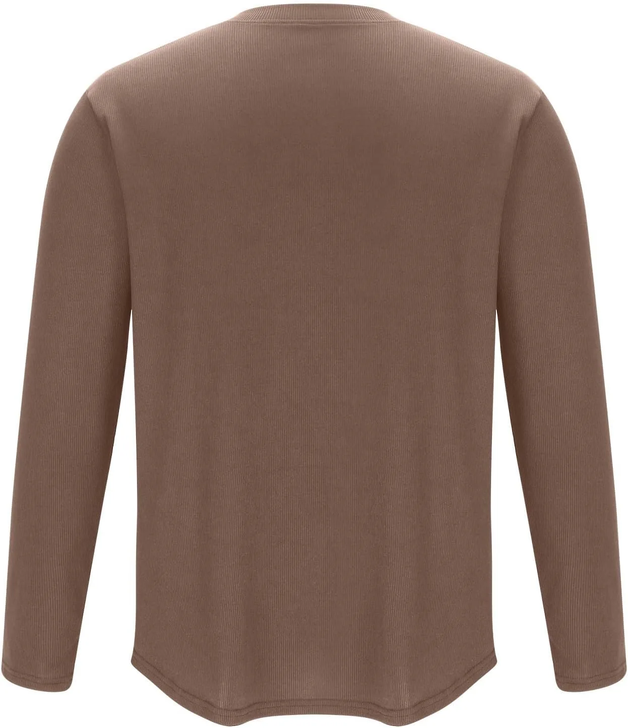 Мужская футболка с длинным рукавом и V-образным вырезом, Slim Fit, Stretch — фото 4