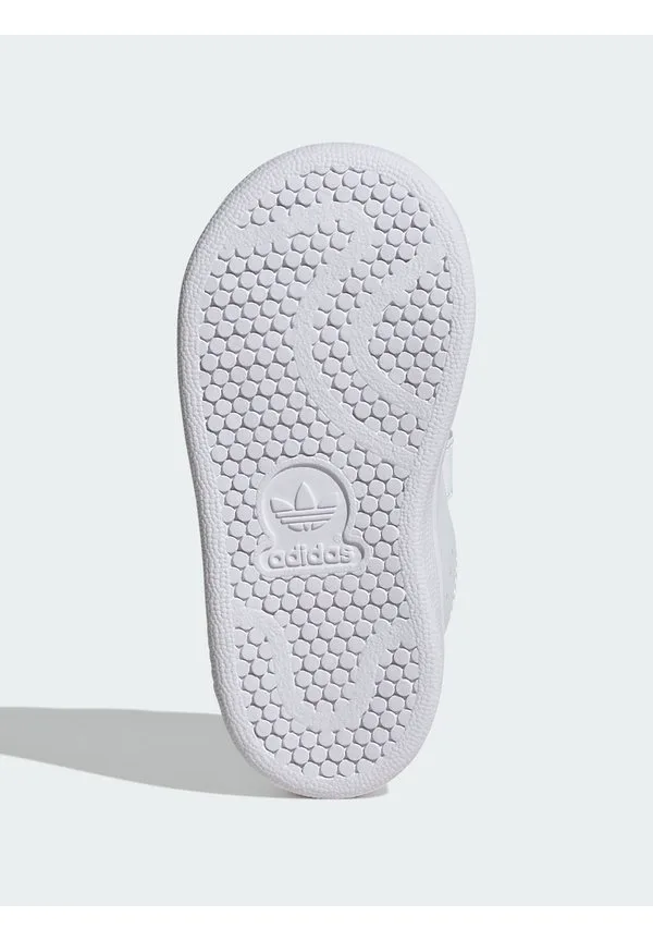 Детские туфли stan smith с удобной застежкой Adidas Originals, Ftwr White/Ftwr White/Bold Pink — фото 4