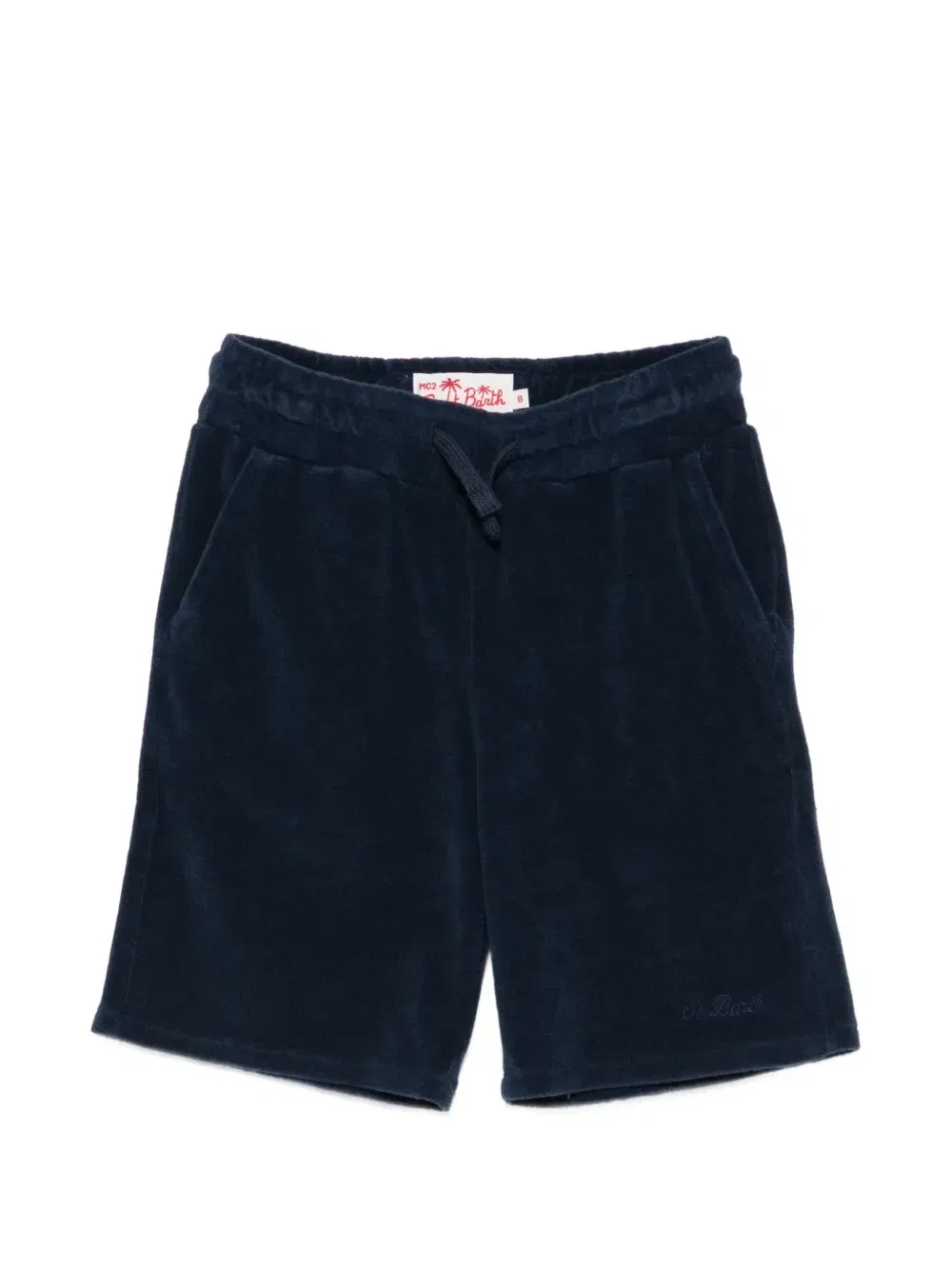 Шорты Randle Sponge Jr из махровой ткани на шнурке MC2 Saint Barth Kids, синий
