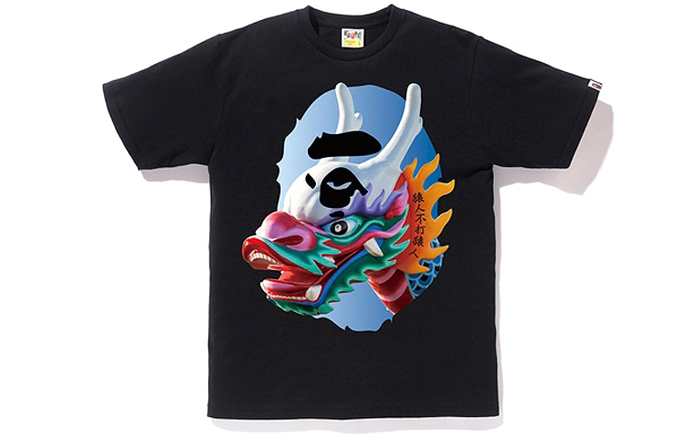 

Футболка BAPE Dragon Boat черная A Bathing Ape