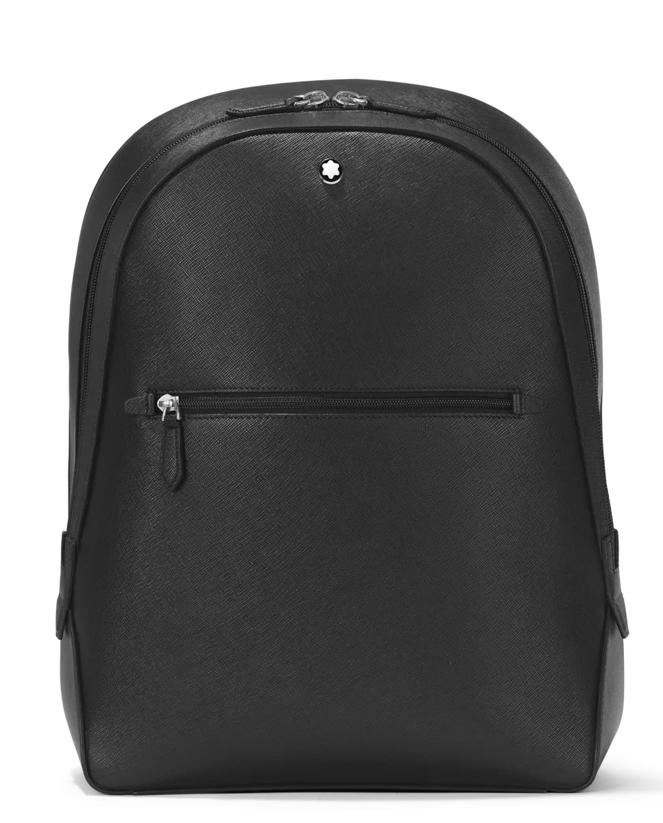 

Черный кожаный рюкзак унисекс Montblanc, черный