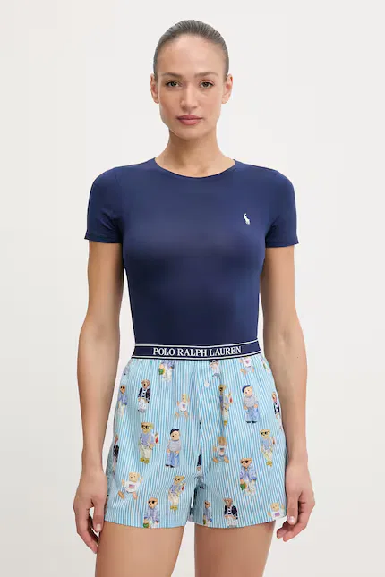 Топ с коротким рукавом Polo Ralph Lauren, синий
