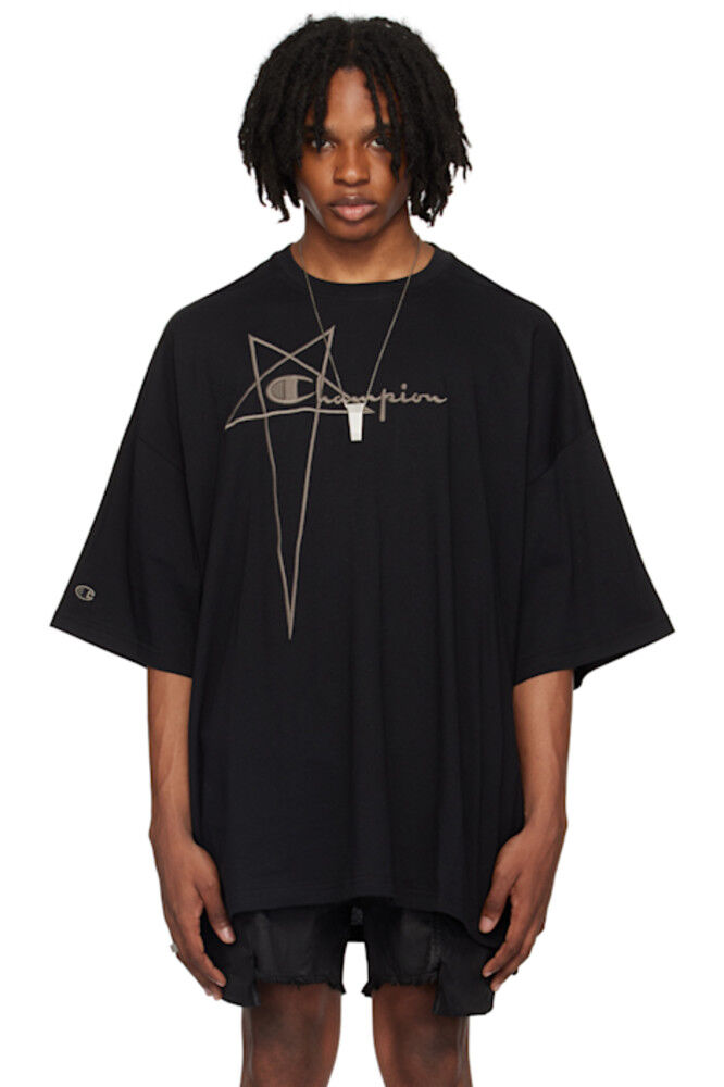 

Черная футболка Champion Edition Tommy Rick Owens