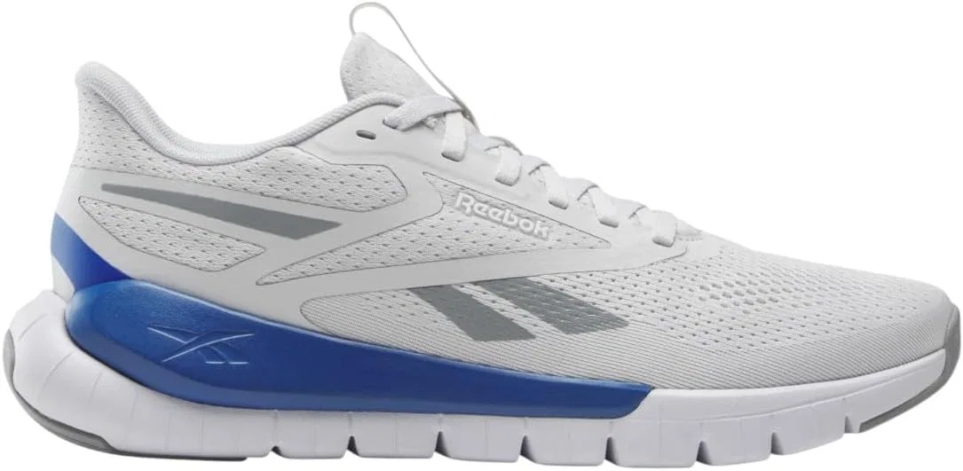 Кроссовки Reebok Unisex Flex Trainer, Mist Grey Ftwr White Vector Blue