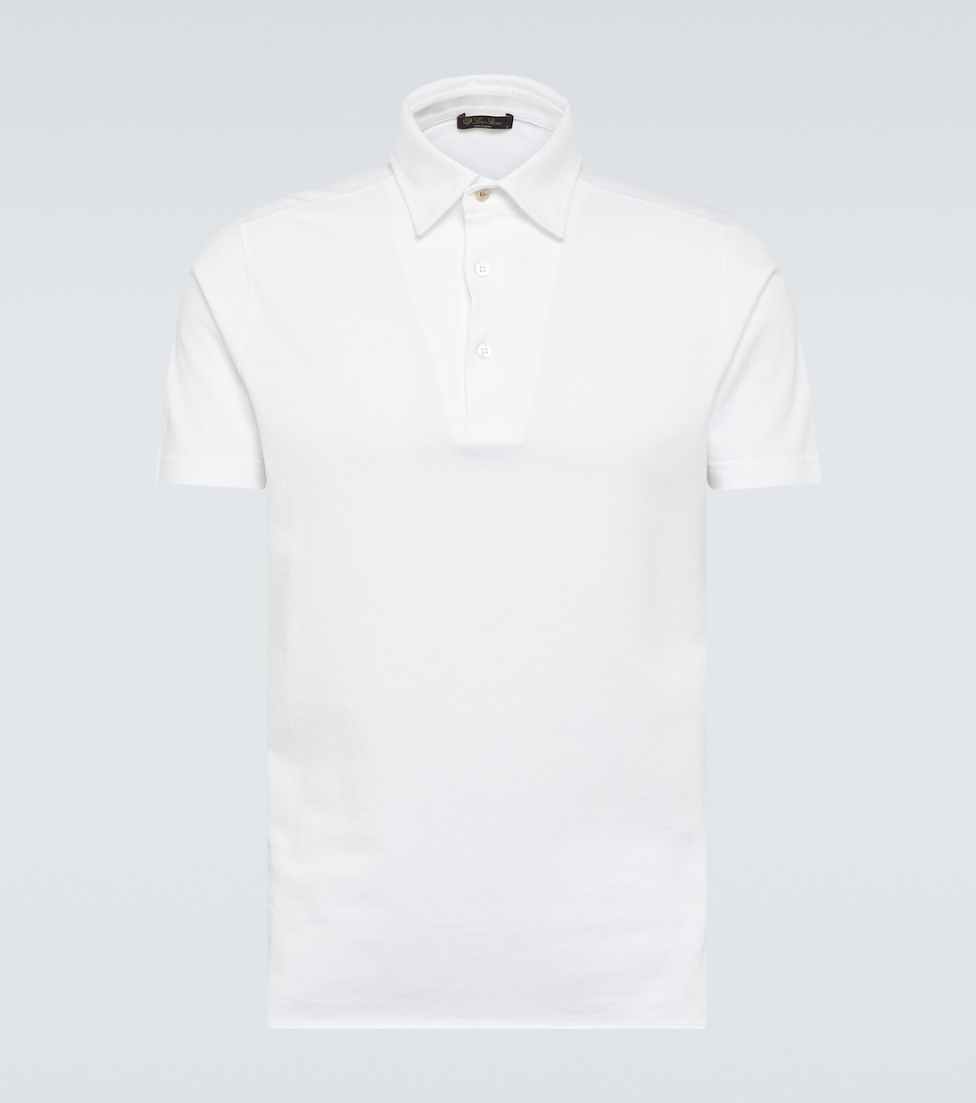 

Хлопковая пике-поло Loro Piana, Optical White