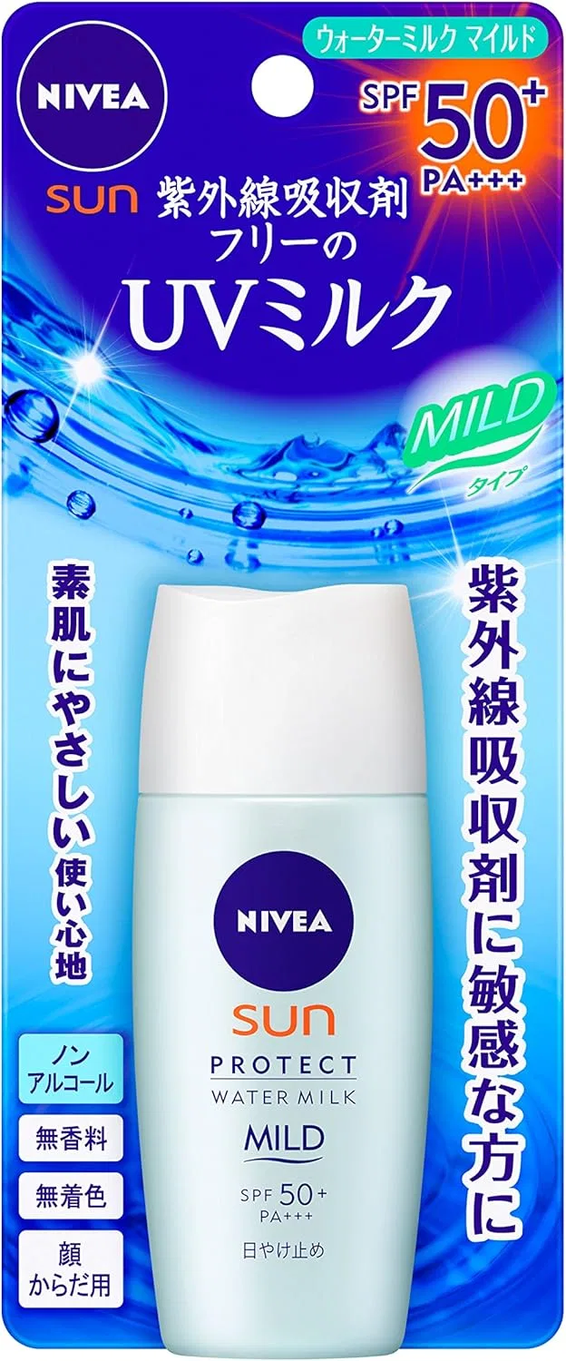Солнцезащитное молочко Nivea UV Protection Water Milk Mild SPF 50+ 30 мл белый — фото 3