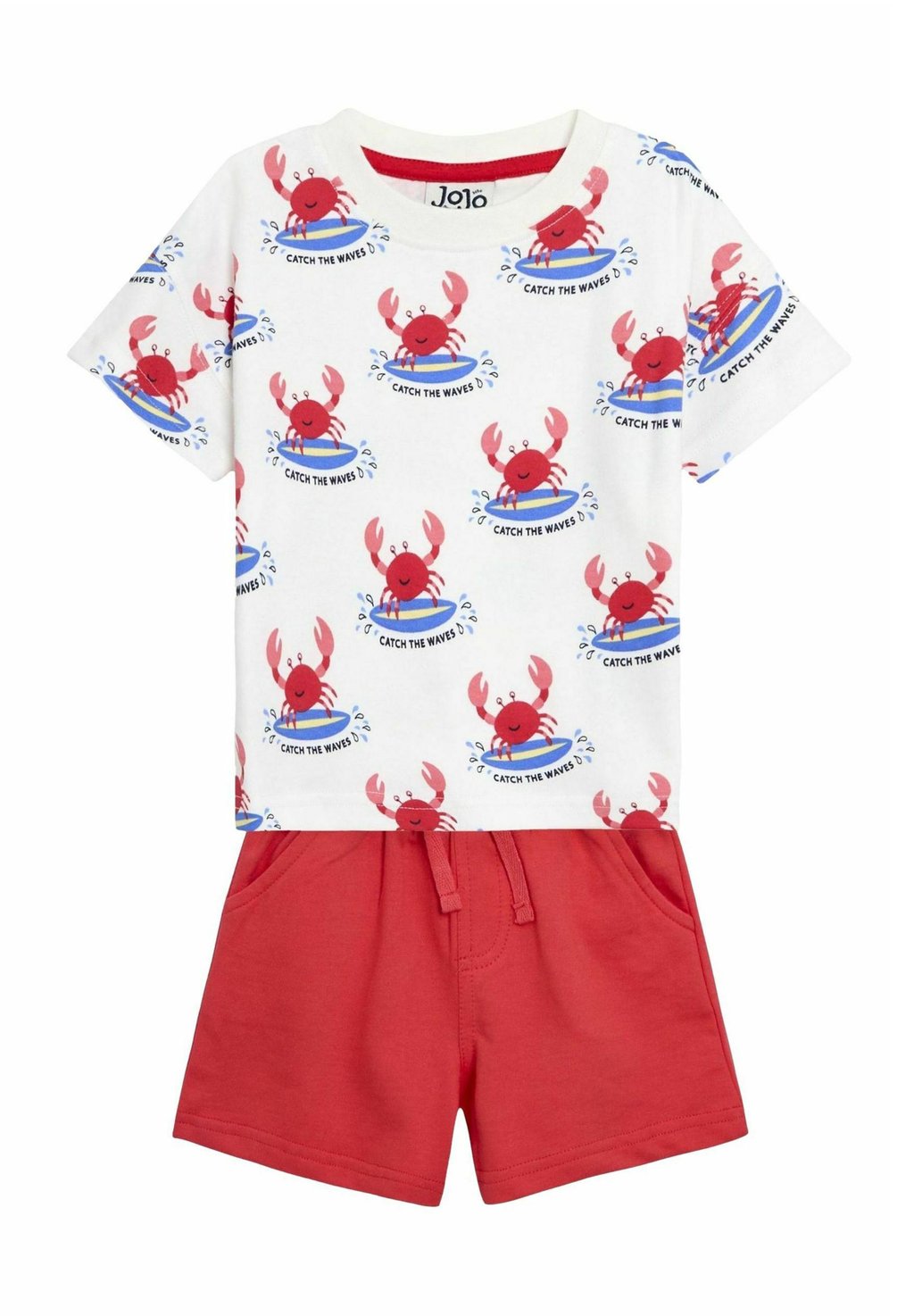 

Футболка с принтом REGULAR FIT 2 PIECE SET JoJo Maman Bébé, бежевый