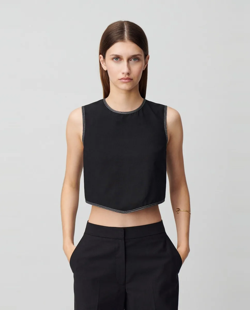 

Женский топ без рукавов с открытой спиной Claudie Pierlot, черный