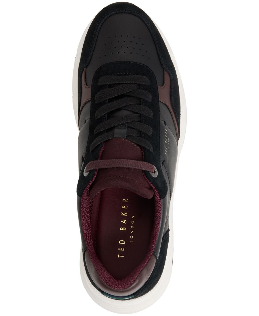 Мужские спортивные кроссовки Keston на шнуровке Ted Baker, Open black — фото 4