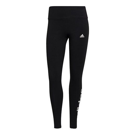 

Спортивные штаны (WMNS) adidas W Lin Leg logo Printing Sports Tight Gym Pants/Trousers/Joggers Black, черный