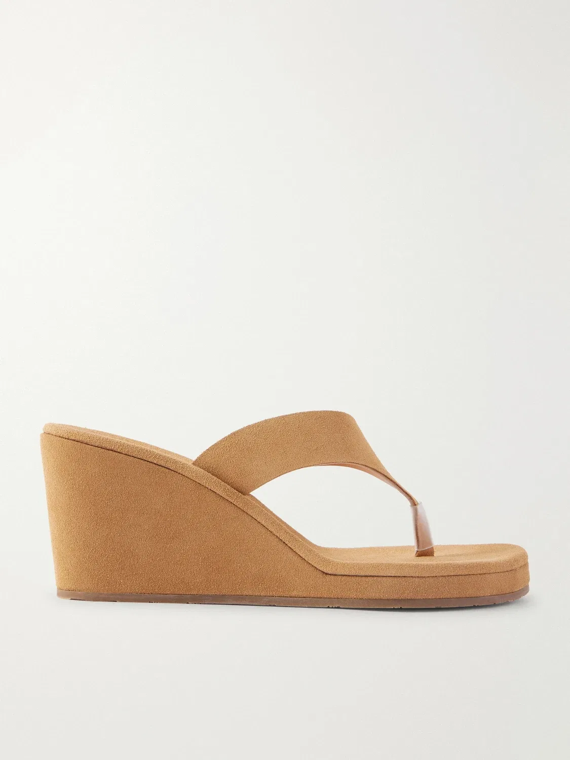 Замшевые босоножки на танкетке Charys Ancient Greek Sandals, коричневый