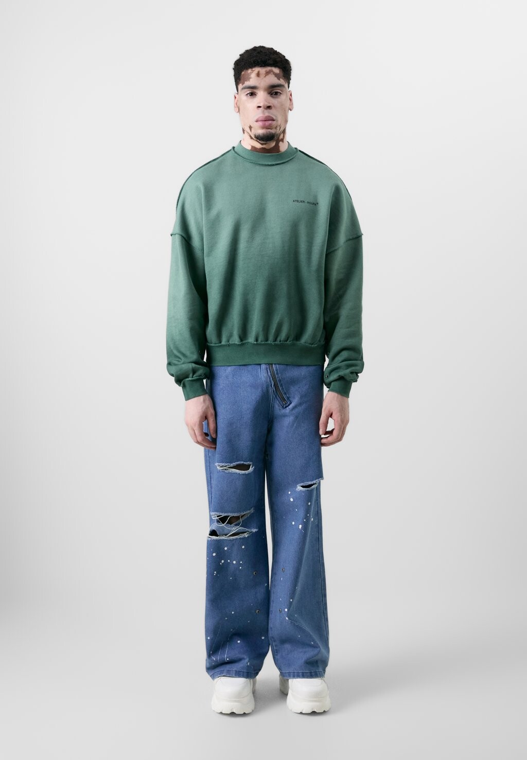 

Толстовка DAMP UNISEX Atelier de roupa, темно-зеленый