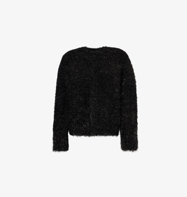 

Вязаный кардиган свободного кроя с металлическим переплетением Tinsel Simone Rocha, черный