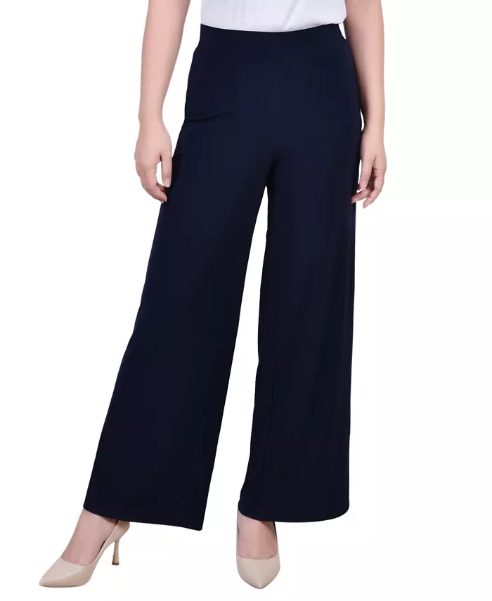 

Маленькие облегающие брюки-палаццо NY Collection, синий