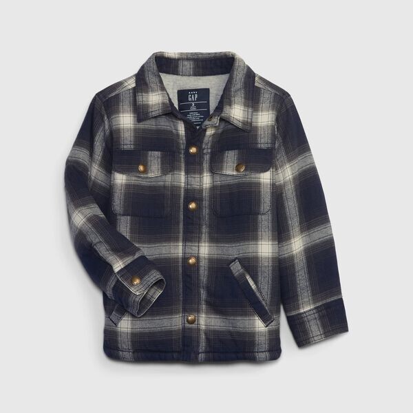 

Шапка из фланели с рисунком в клетку Gap, синий