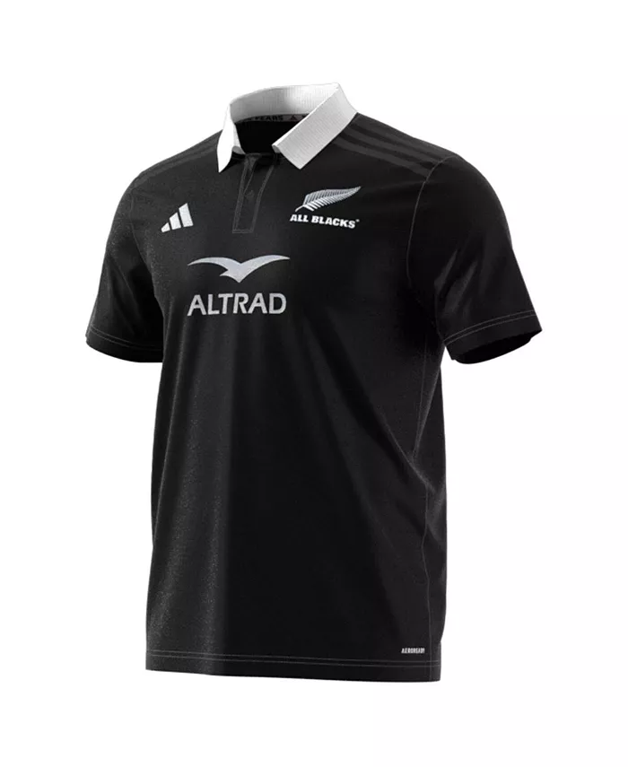 Мужская поло New Zealand Rugby 2024/25 AEROREADY черного цвета adidas — фото 2