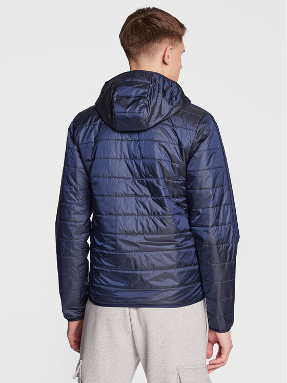 Демисезонная куртка regular fit Padded Hooded Puffer Jacket HL9210 Adidas, синий — фото 2