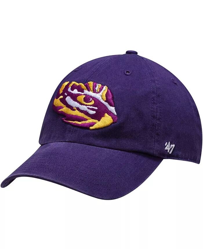 

Мужская регулируемая шапка фиолетового цвета LSU Tigers Team Clean Up '47 Brand