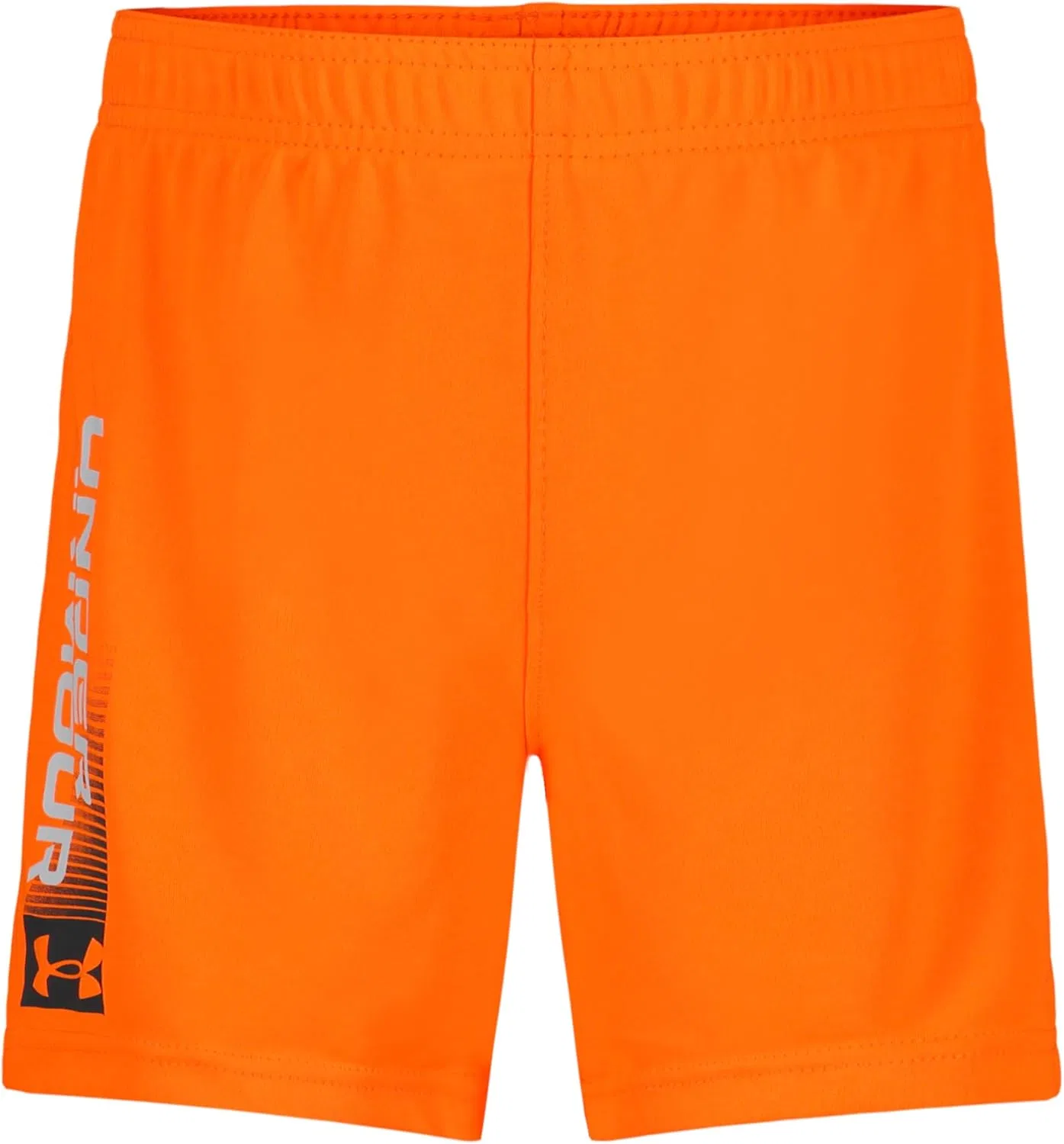 Детские шорты Under Armour Performance Tech, эластичный пояс, легкие и быстросохнущие, Blaze Orange Word