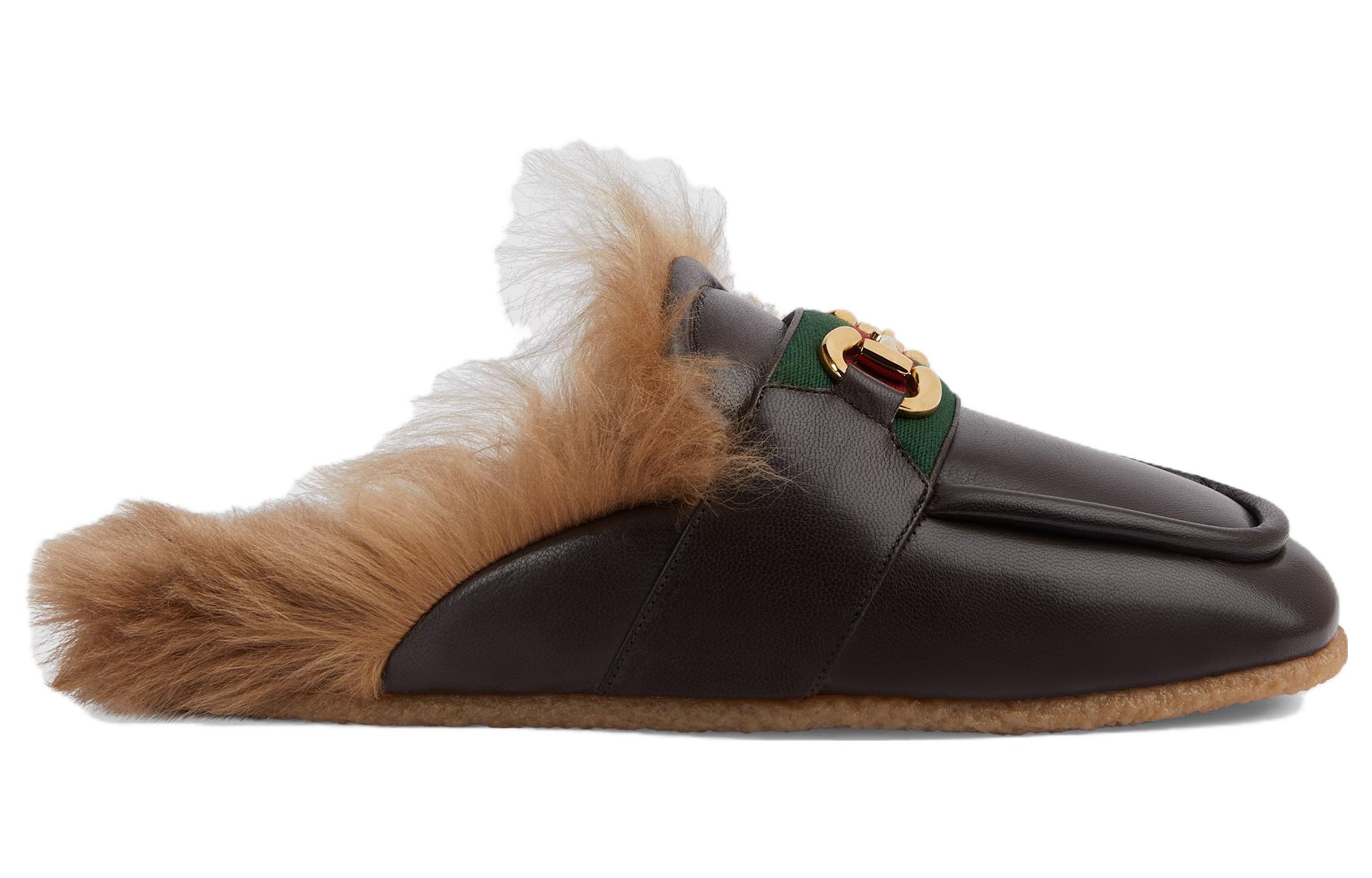 Слиппер 'Horsebit Cocoa' GUCCI, Коричневый — фото 2