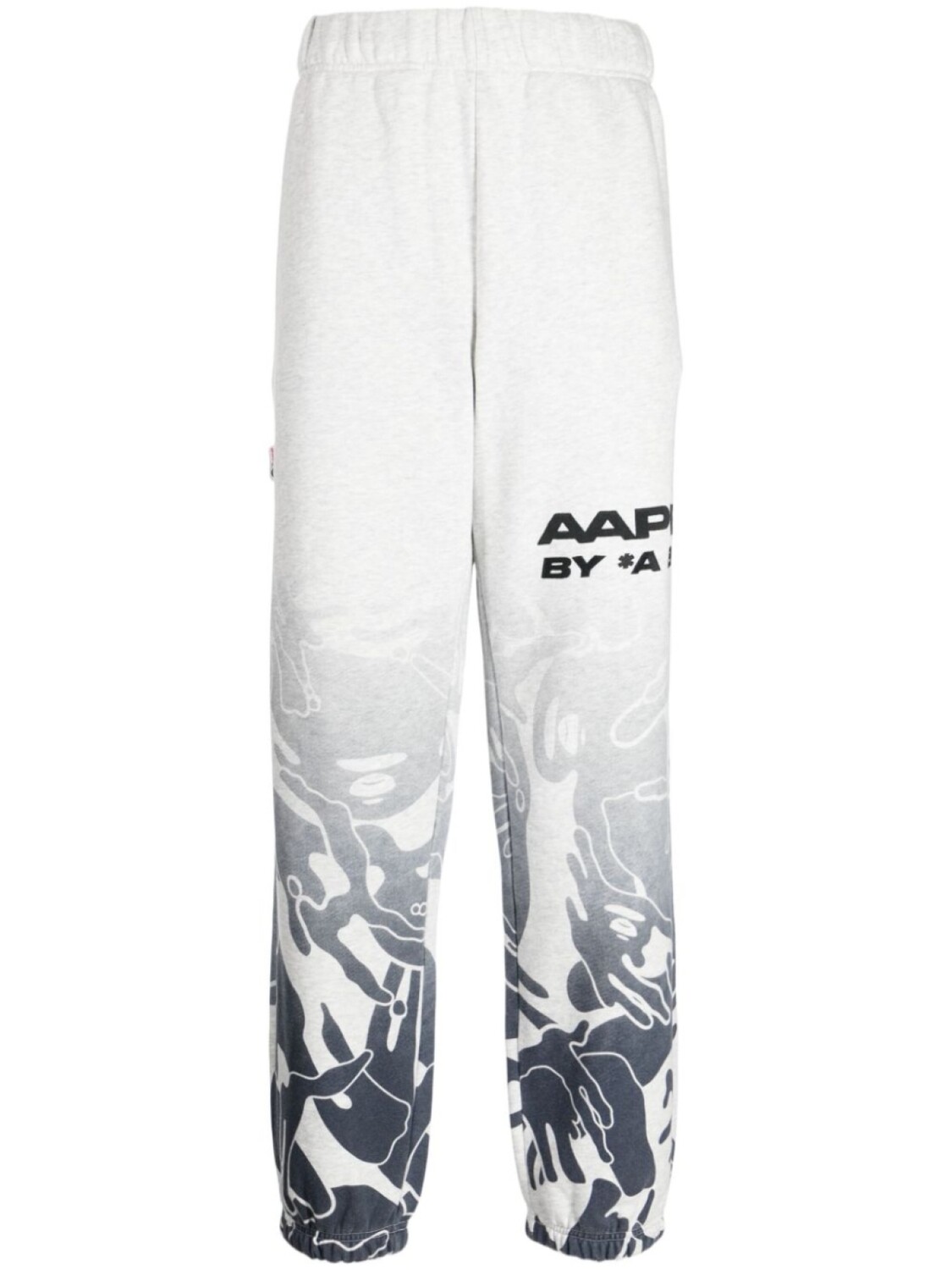 

A Bathing Ape спортивные брюки с графичным принтом и логотипом, серый