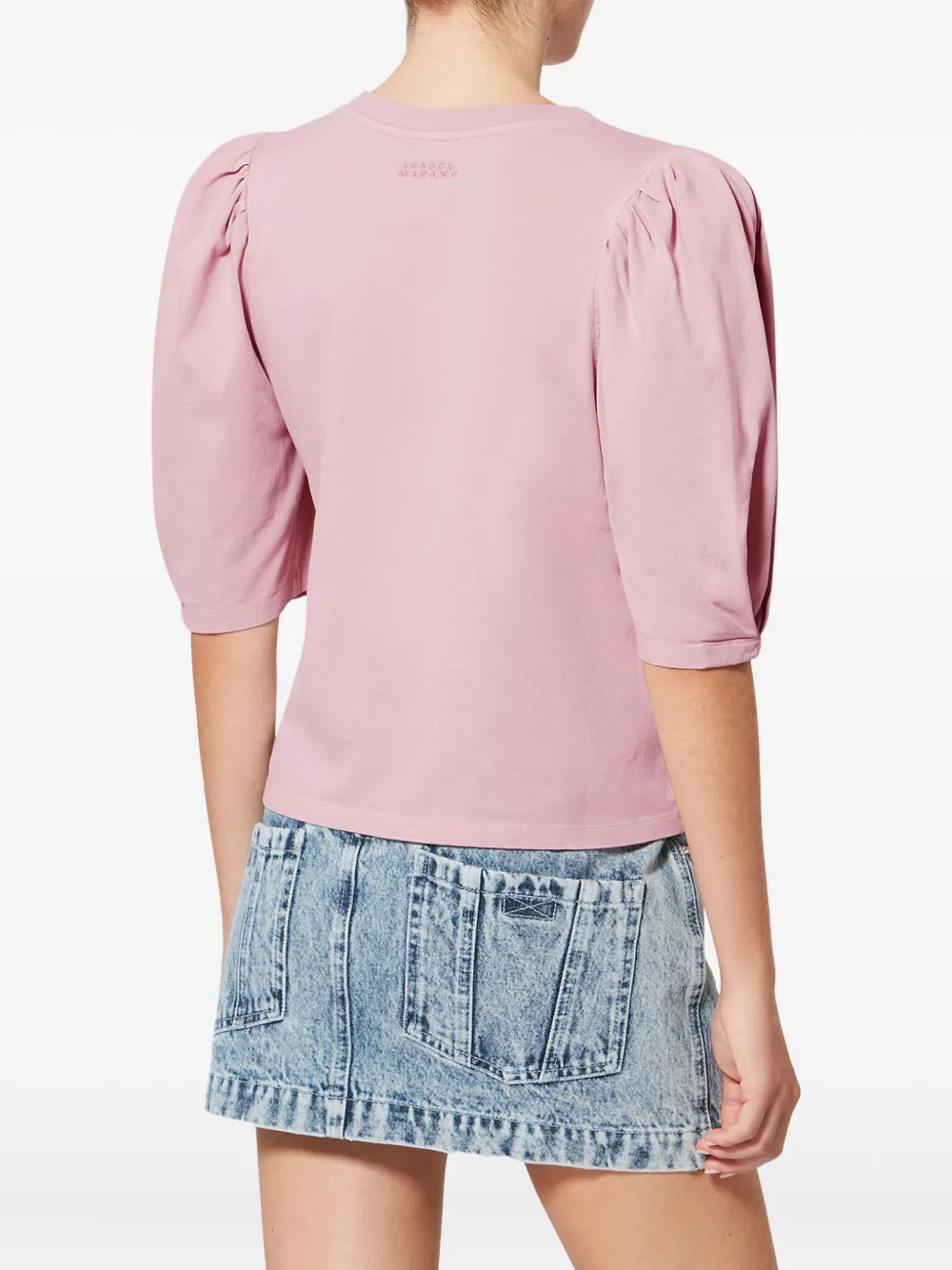 Футболка Maeliss с объемными рукавами Isabel Marant, розовый — фото 4