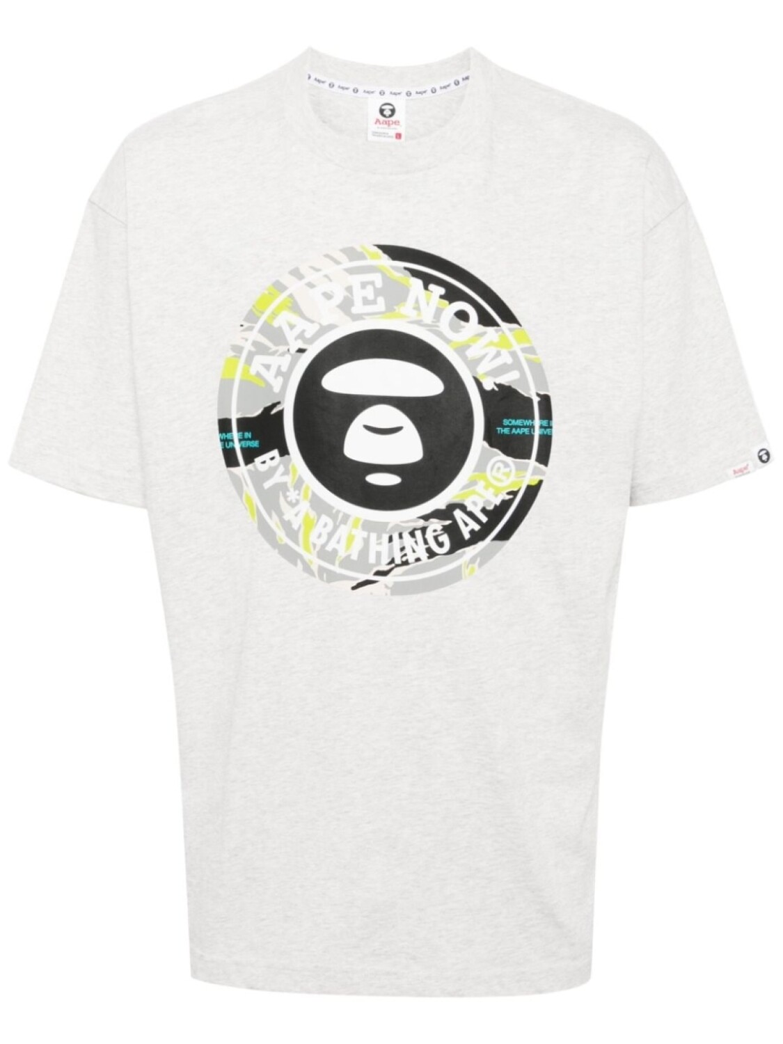 

AAPE BY *A BATHING APE футболка с логотипом, серый