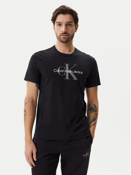 

Футболка обычного кроя LV040EM286 Calvin Klein Jeans, черный
