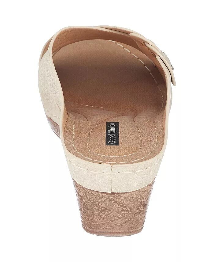 Женские босоножки Dorty на танкетке GC Shoes, белый — фото 3
