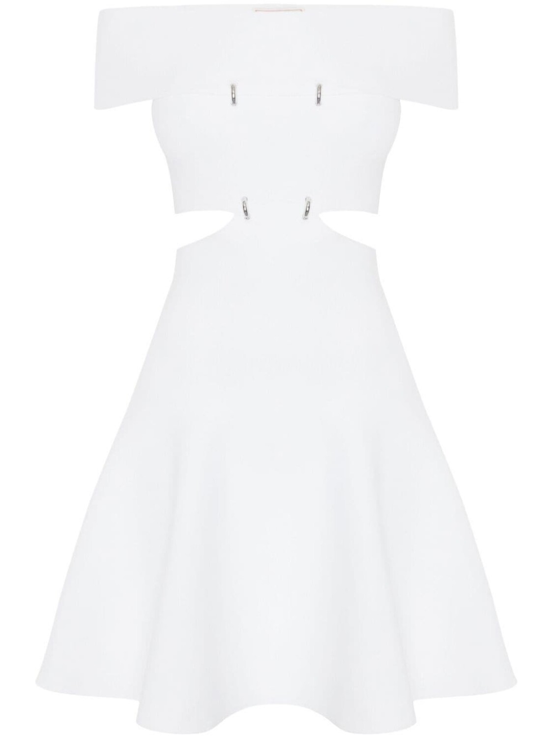 

Alexander McQueen расклешенное платье мини, белый
