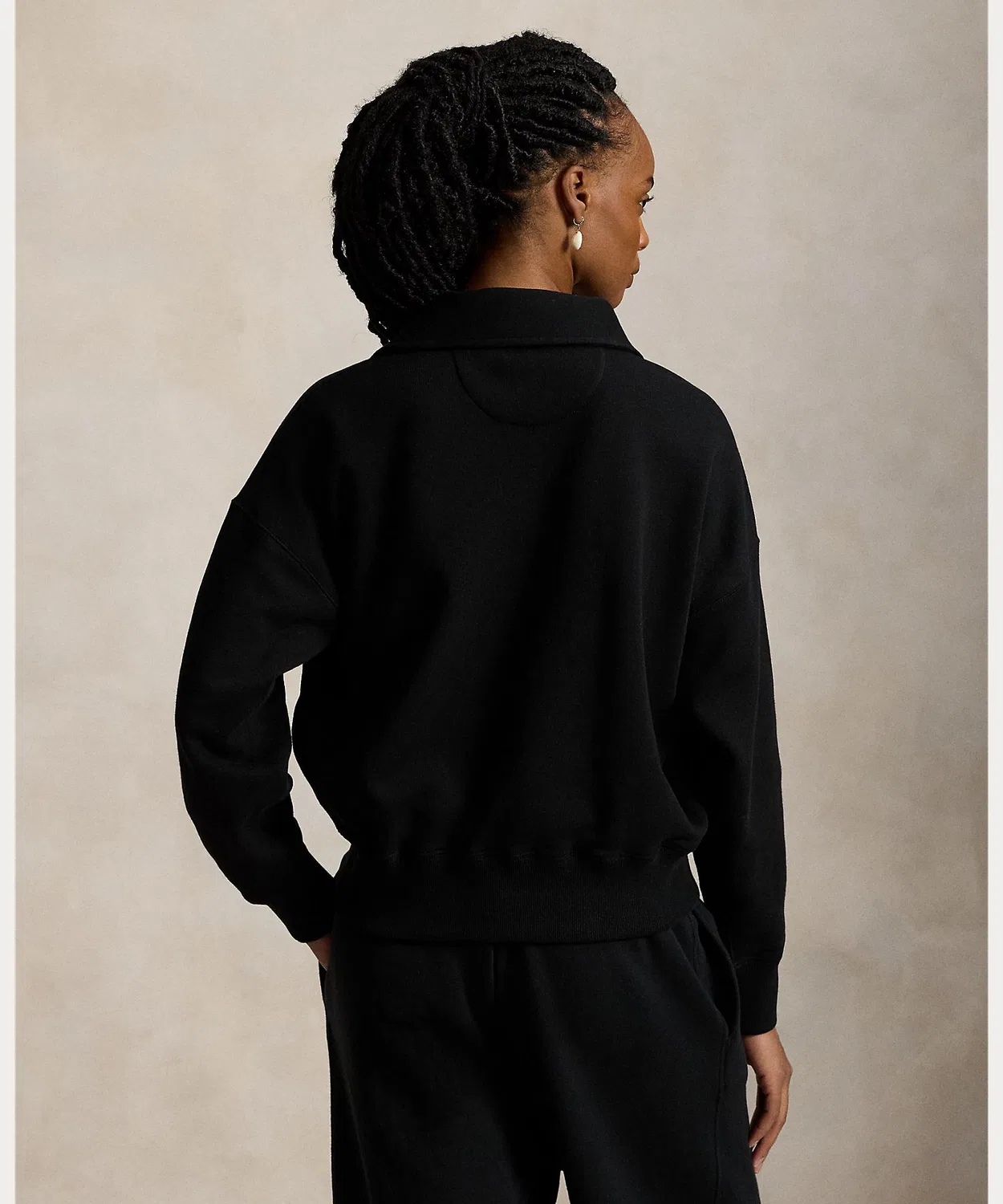 Флисовая кофта Polo Ralph Lauren с четвертью молнии, светло-серая — фото 4