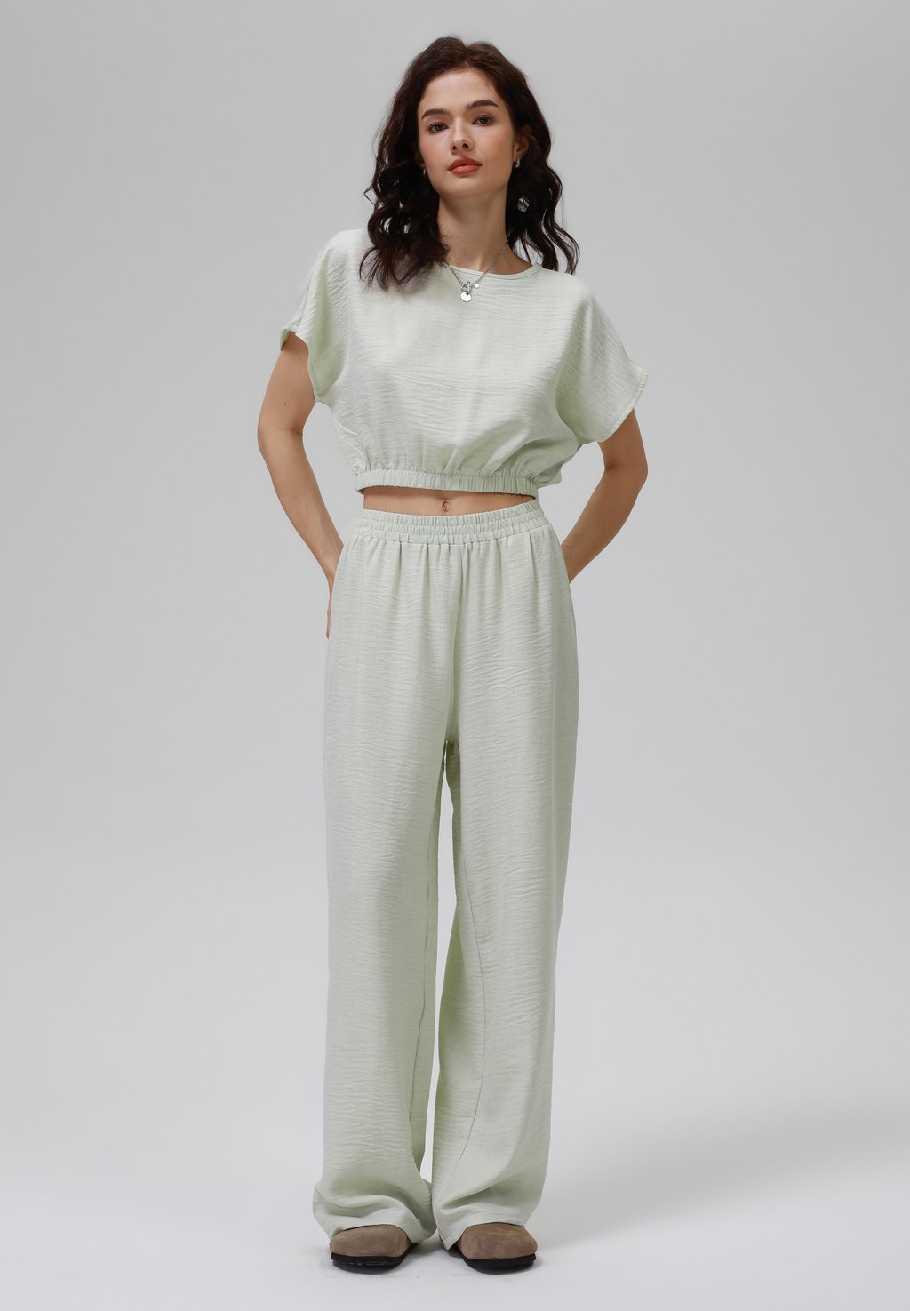 

Блуза SET - Trousers Even&Odd, хаки