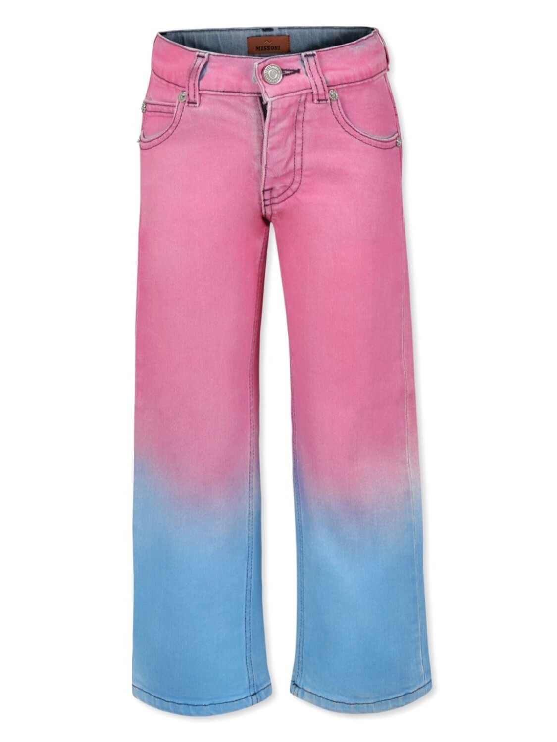 

Missoni Kids джинсы с эффектом градиента, розовый