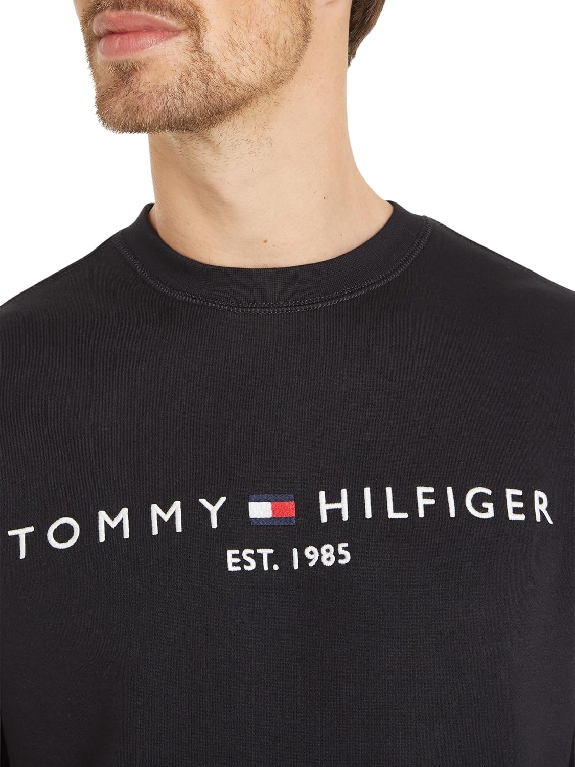 Мужская футболка с длинным рукавом Tommy Hilfiger Heritage, Black — фото 4